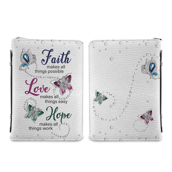 Faith Butterfly Faith Love Hope Bible Cover