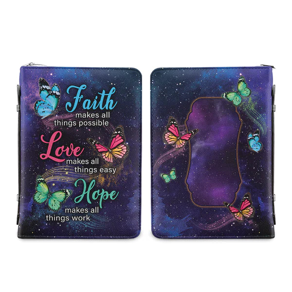 Faith Makes All Things Possible Bible Cover