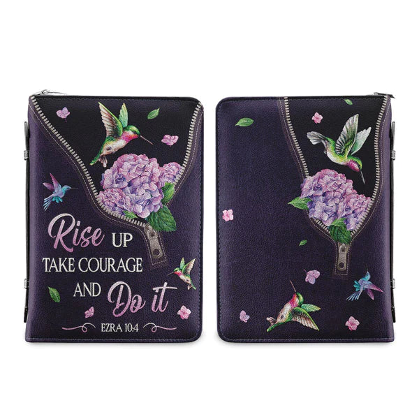 Rise Up Take Courage - Purple Bible Cover