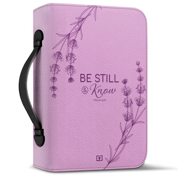 Be Still And Know - Lavender Bible Cover