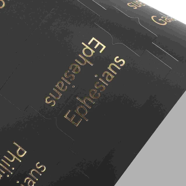 Black Laminated Bible Bookmarks (5 Sheets)