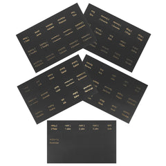 Black Laminated Bible Bookmarks (5 Sheets)