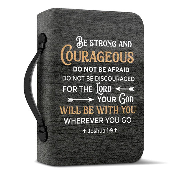 Firefighter Be Strong And Courageous Bible Cover