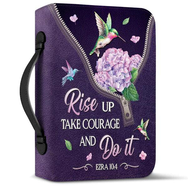 Rise Up Take Courage - Purple Bible Cover