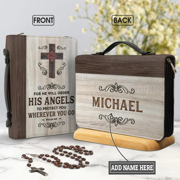 Firefighter For He Will Order His Angels Bible Cover