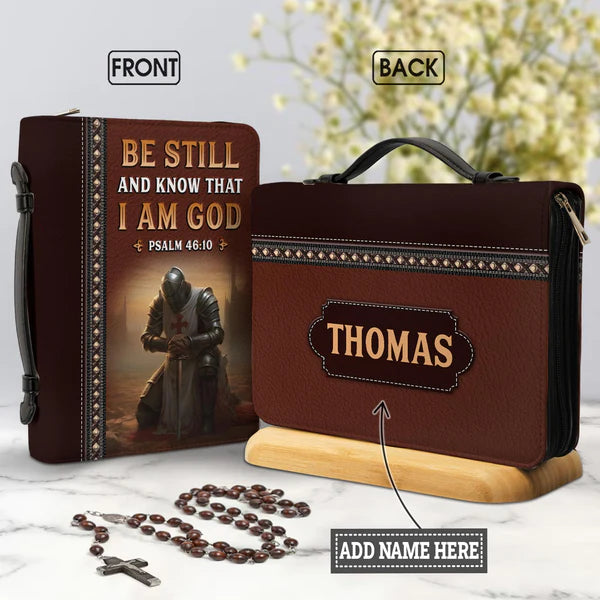 Be Still And Know That I Am God Knights Templar Bible Cover