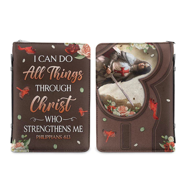 I Can Do All Things Through Knights Templar Bible Cover