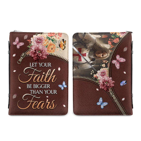 Let Your Faith Be Bigger Than Your Fear Knights Templar Bible Cover