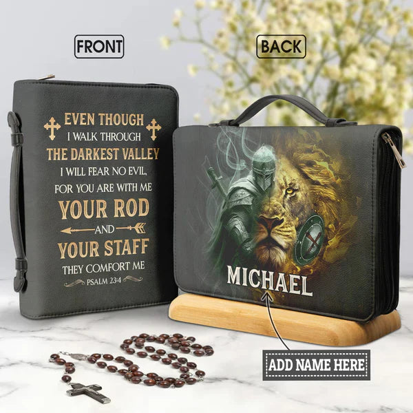 I Will Fear No Evil For You Are With Me Psalm 23:4 Bible Cover