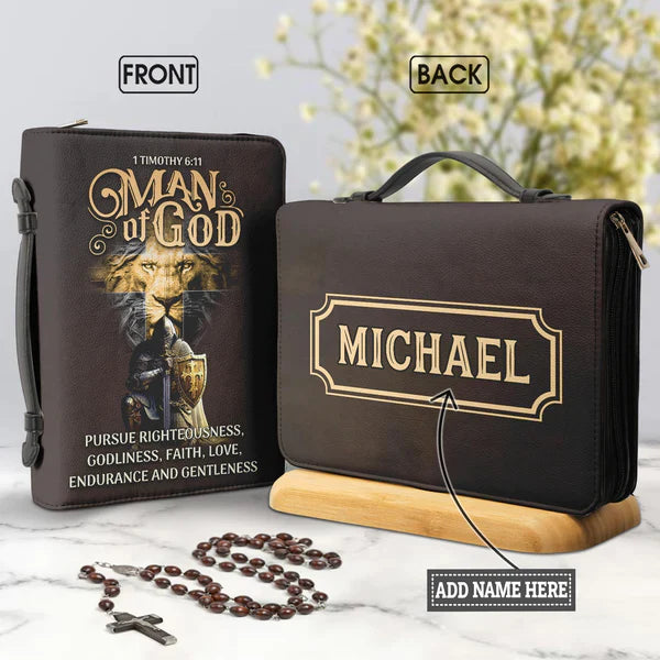 Man Of God - Lion Warrior Bible Cover