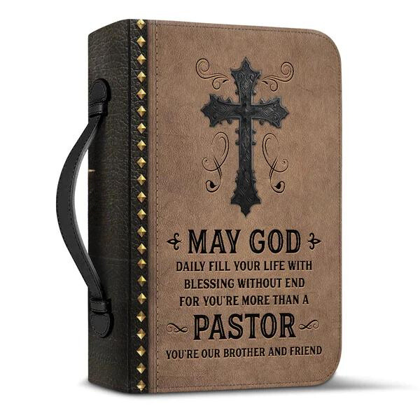 Pastor Cross Faith Bible Cover