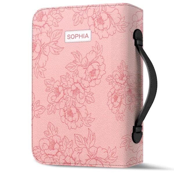 Trust In The Lord With All Your (Pink Floral) Bible Cover