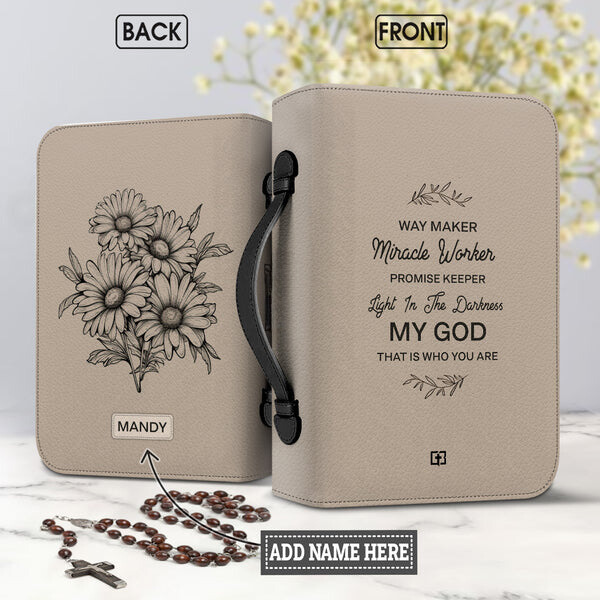 Way Maker Miracle Worker Daisy Bible Cover